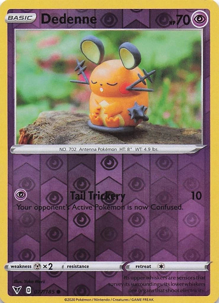 Dedenne Reverse Holo (077/185) - Vivid Voltage