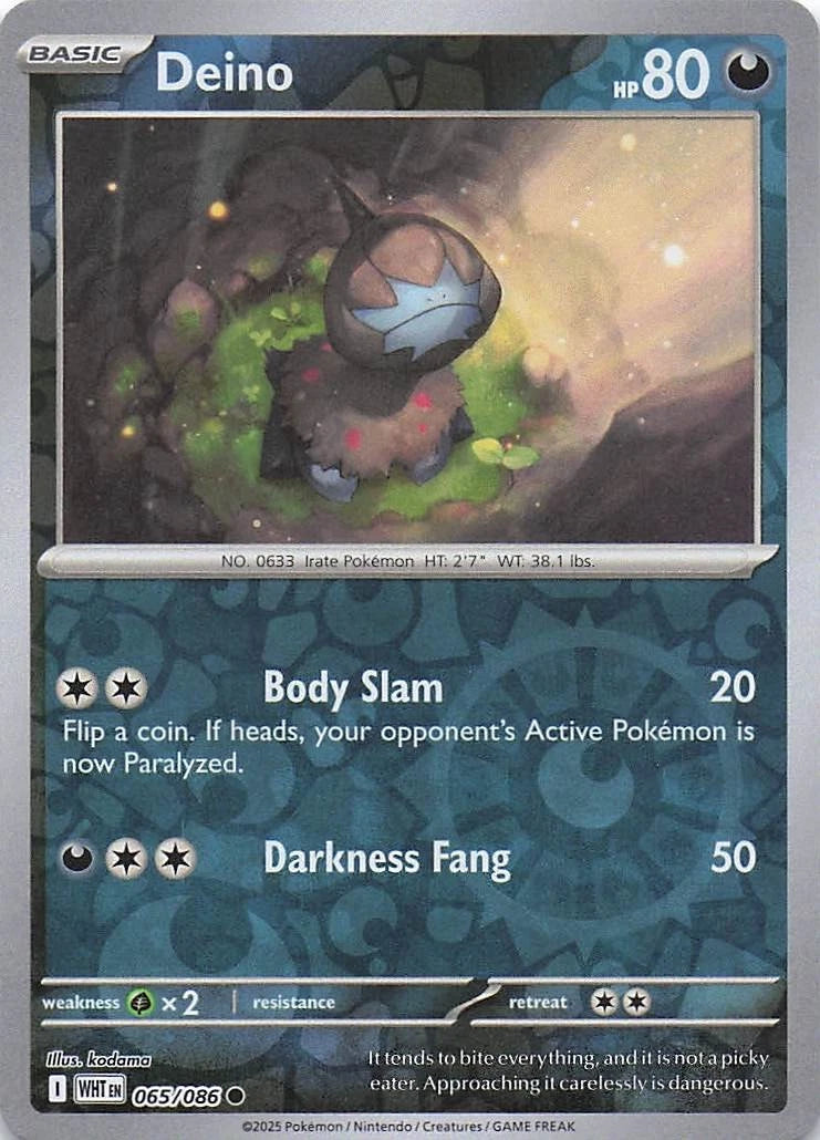 Deino Reverse Holo (065/086) - White Flare