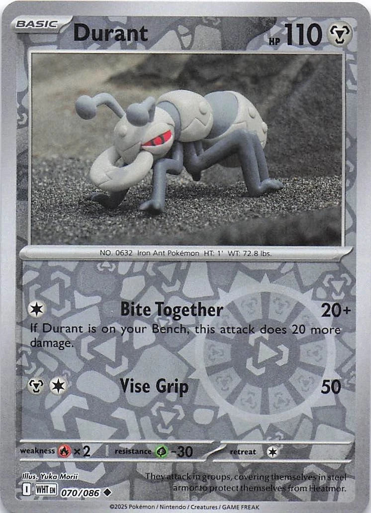 Durant Reverse Holo (070/086) - White Flare