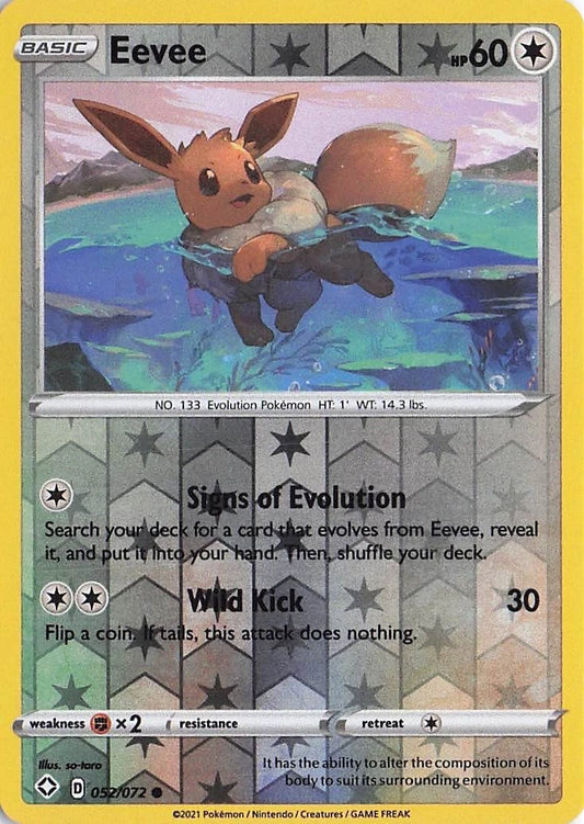 Eevee Reverse Holo (052/072) - Shining Fates