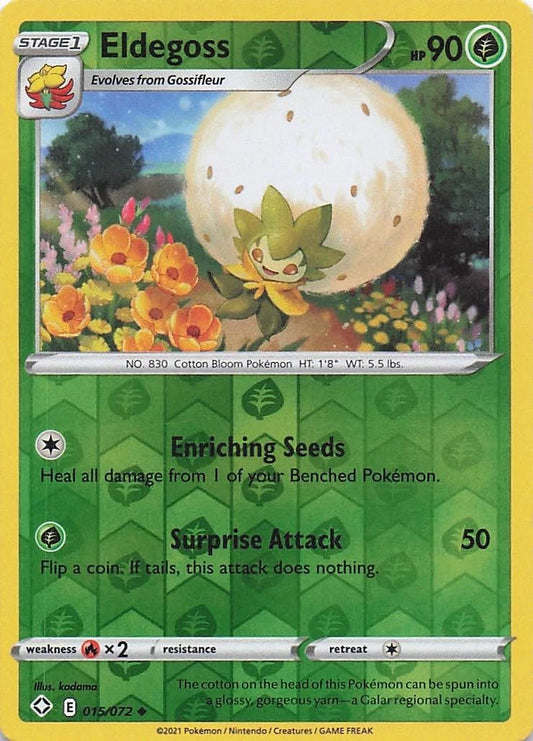 Eldegoss Reverse Holo (015/072) - Shining Fates