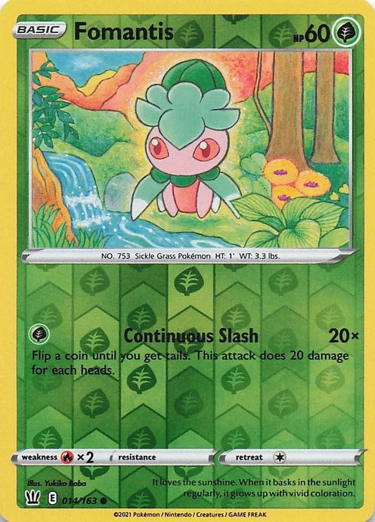 Fomantis Reverse Holo (014/163) - Battle Styles
