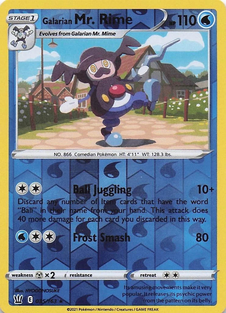 Galarian Mr. Rime Reverse Holo (035/163) - Battle Styles