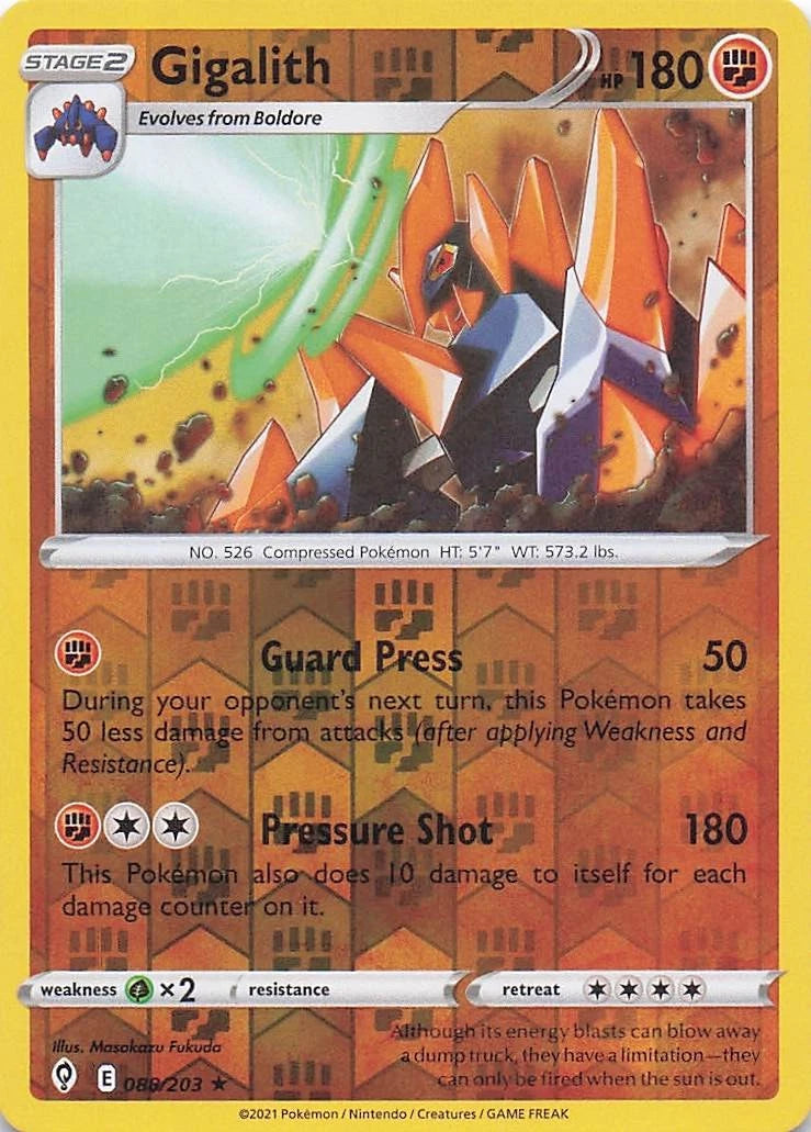 Gigalith Reverse Holo (088/203) - Evolving Skies
