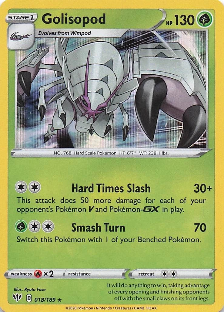Golisopod [Holo] (018/189) - Darkness Ablaze
