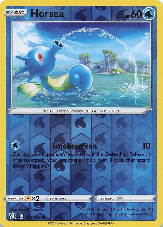 Horsea Reverse Holo (031/163) - Battle Styles