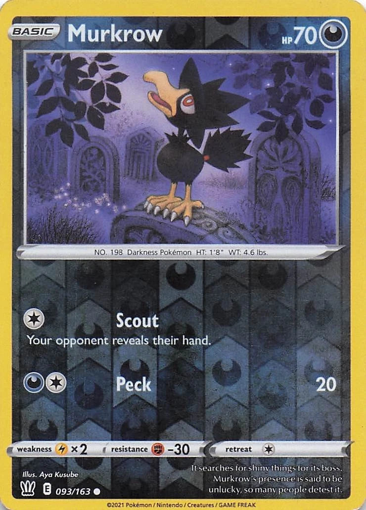 Murkrow Reverse Holo (093/163) - Battle Styles