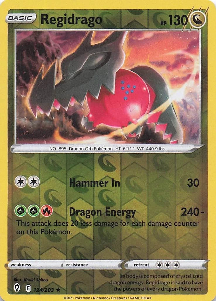 Regidrago Reverse Holo (124/203) - Evolving Skies
