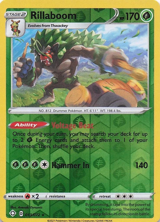 Rillaboom Reverse Holo (013/072) - Shining Fates