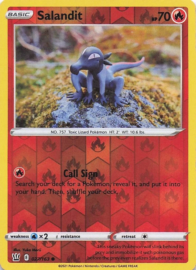 Salandit Reverse Holo (027/163) - Battle Styles