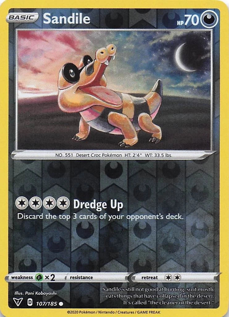 Sandile Reverse Holo (107/185) - Vivid Voltage