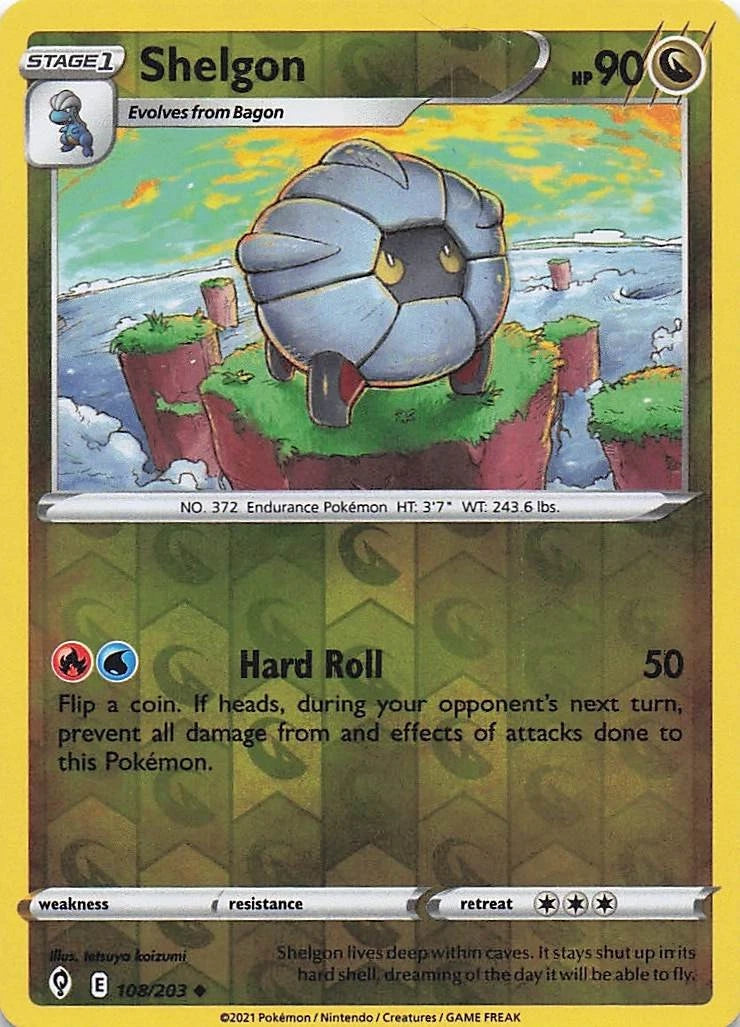 Shelgon Reverse Holo (108/203) - Evolving Skies