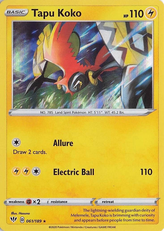 Tapu Koko [Holo] (061/189) - Darkness Ablaze