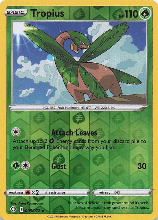 Tropius Reverse Holo (005/072) - Shining Fates