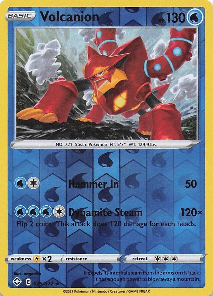 Volcanion Reverse Holo (025/072) - Shining Fates